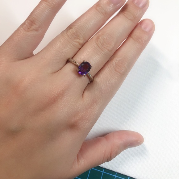 Genuine amethyst ring - Picture 3 of 7
